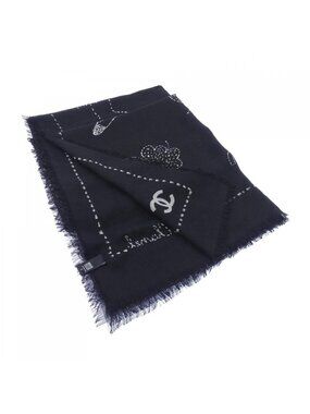 Chanel Stole Scarf Black
